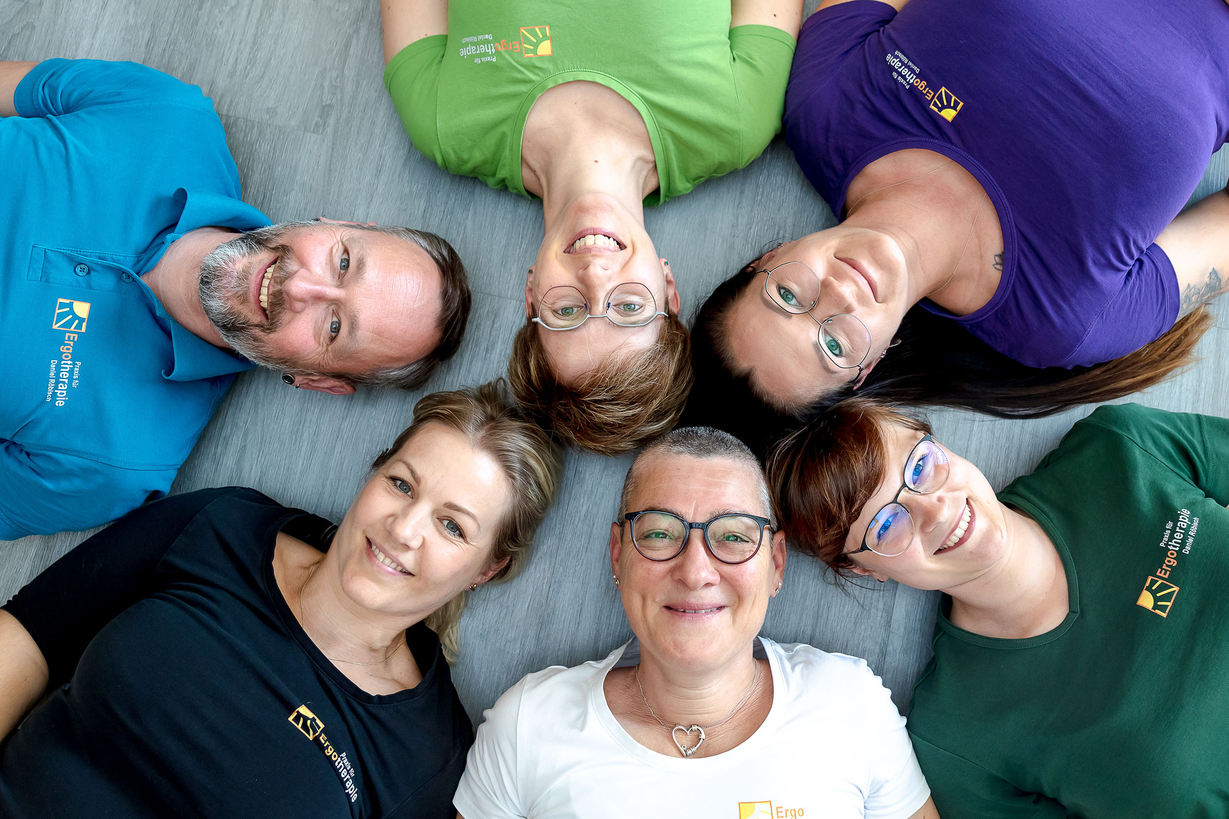 Teamfoto Praxis für Ergotherapie Daniel Röbisch