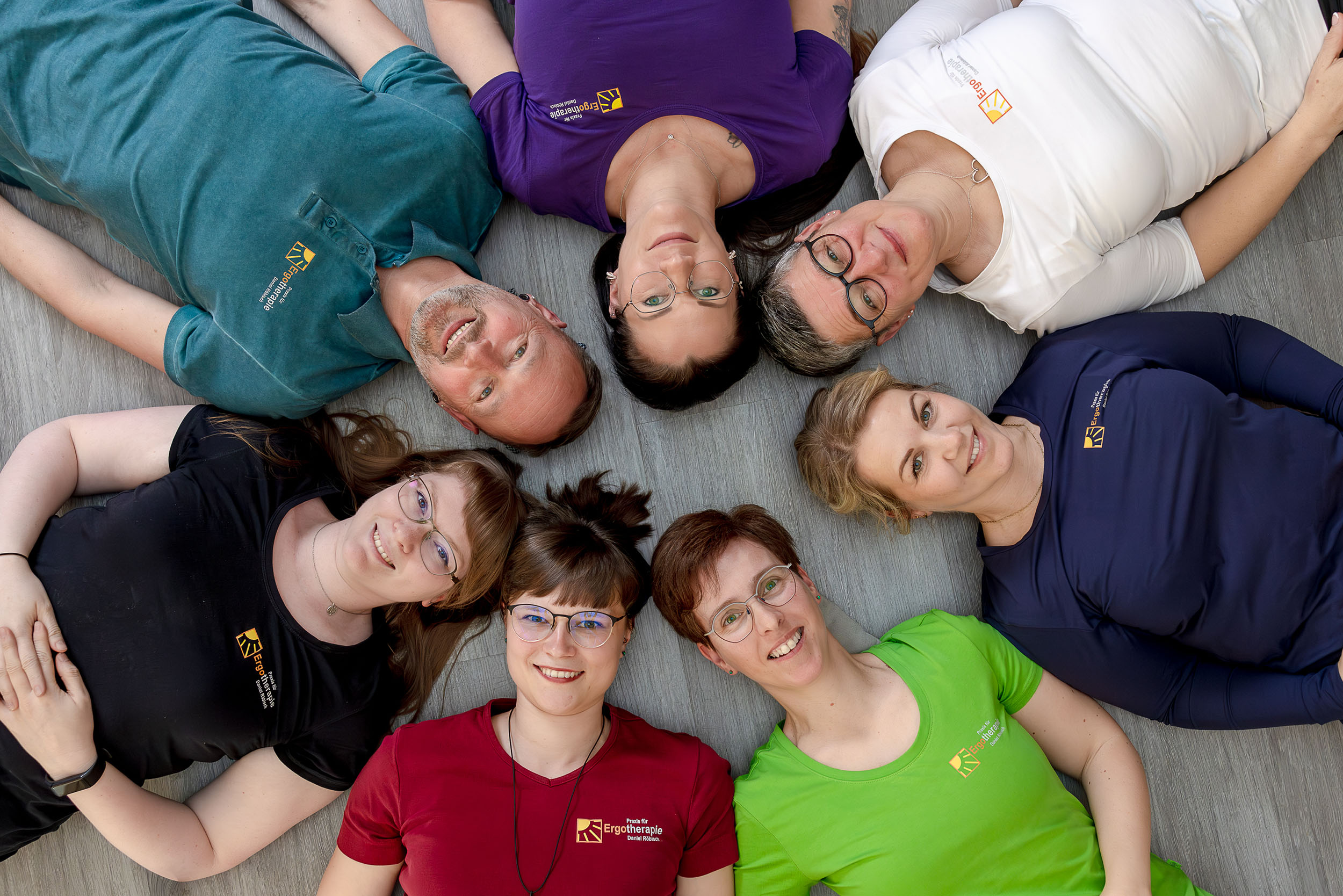 Teamfoto Praxis für Ergotherapie Daniel Röbisch