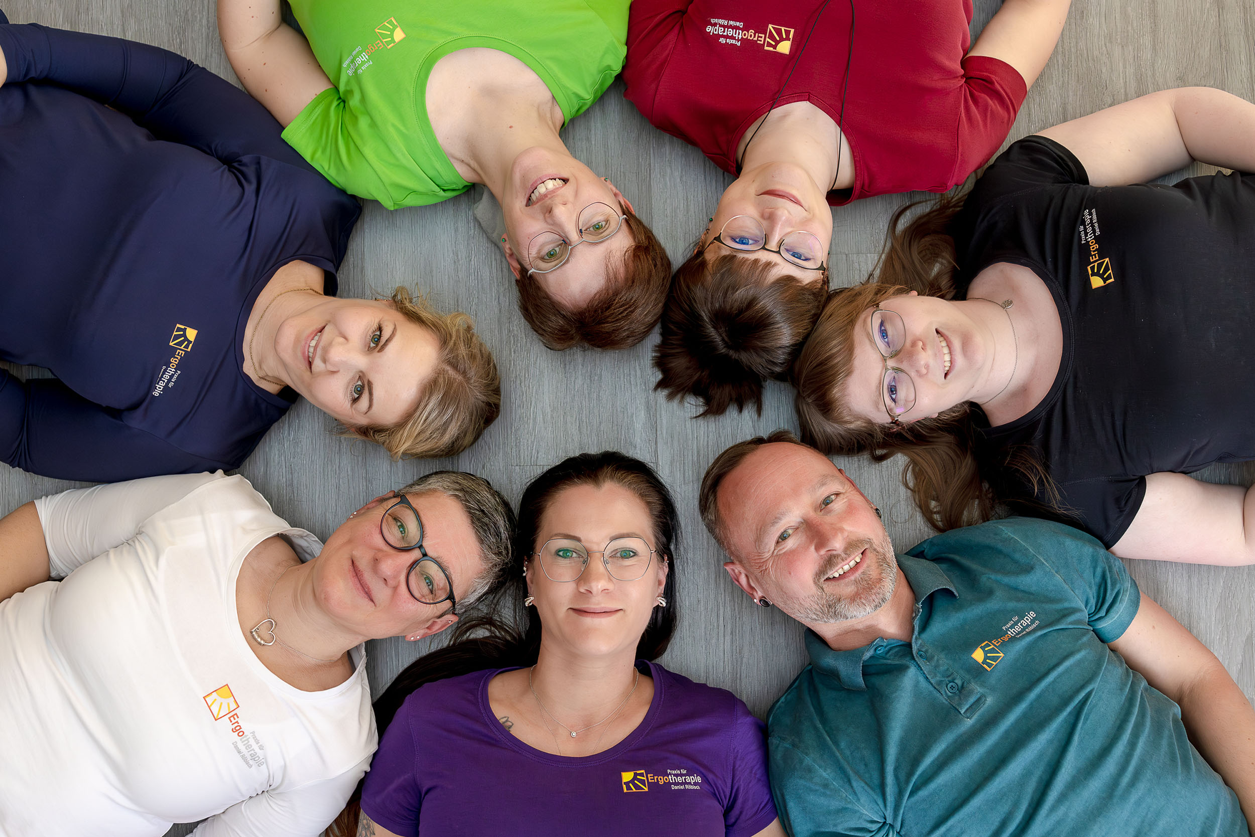 Teamfoto Praxis für Ergotherapie Daniel Röbisch